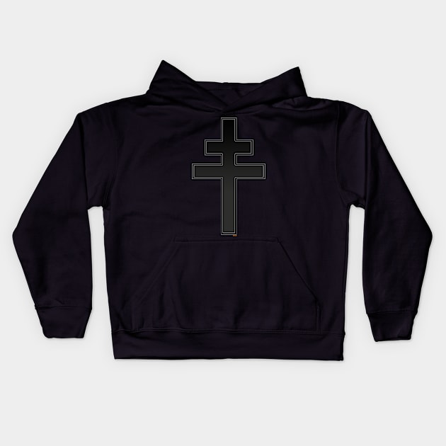 Templar cross 7 Kids Hoodie by eltronco